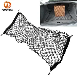 Organizador de carros Possbay Automobiles Trounk Saco de rede de nylon Cargo traseiro Mesh Mesh Acessórios automáticos de armazenamento