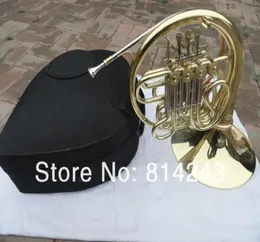 Professionelle Doublerow 4 Keys Single French Horn F BB Key Gold Lack Split B flache Windinstrumente Französisches Horn -Mundstück4765888