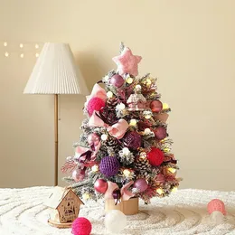 Fiori decorativi mini albero di Natale tavolo artificiale di Natale per decorazioni decorazioni per la casa interno