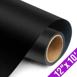 Films Fast delivery of 1 roll of 12 "x10 '/ 30cmx300cm vinyl heat transfer iron on DIY clothing film Circut silhouette paper art