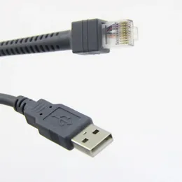 2024 2M USB إلى RJ48 RJ50 كابل بيانات الماسح الضوئي لـ LS1203 LS2208 LS4208 LS3008 CBAU01-S07ZAR SYMSIT