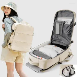 Rucksack große Kapazitätsreisen Frauen Multifunktion Gepäck Außenbeutel Leicht wasserdicht 17 Zoll Casual Notebook Dudelsacks