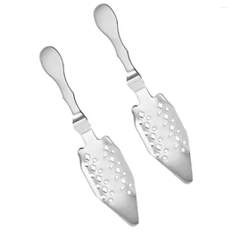 Coffee Scoops 2 Pcs Absinthe Spoon Delicate Dripper Multifunction Supply Stainless Steel Household