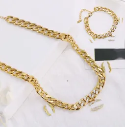 Nunca desaparecendo 18k Gold Batting Luxury Brand Designer Cara de Cara de Cara de Cara de Cara de Jóias de Chain de Chain de Chain de Cara de Aço Anterior