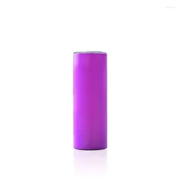 Tassen Doppelwand isoliertes Vakuum 20oz Gerade Edelstahl Wasserfluss UV -Farbwechsler Sublimation Tumbler