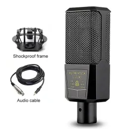 Mikrofonlar LGT240 Profesyonel Kondenser mikrofon mikrofon büyük diyafram kare bilgisayar cep telefonu k şarkı canlı akış mikrofon
