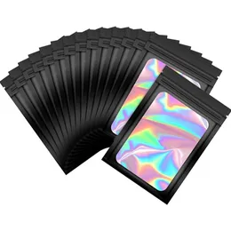 13 Size Thicken Ziplock Bags Holographic Laser Color Plastic Pouch For DIY Jewelry Retail Storage Pouch Zip Lock Bag NO Hole