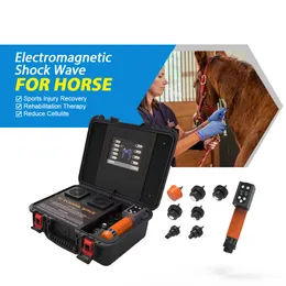 Vet Eswt Equipamento Eswt Máquina de terapia de ondas de choque eletromagnética para cavalos e pequenos animais alívio da dor e tratamento de saúde humana Massageador de próstata ED Tratamento