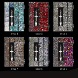 Retor de cristal de lavador de cristal 3D Multhapes Decoração de vestuário de unhas planas Glitter Non Hotfix Strass Rhinestones