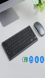 Bluetooth Keyboard Myse Combos Ultra Slim Bezprzewodowe klawiatury i zestaw myszy do uniwersalnych tabletek Smartfony Komputery 5031086