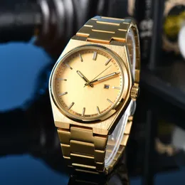 Designer di orologi da uomo Scheletro orologio cinghia in acciaio inossidabile di alta qualità 2024 affari di lusso da 40 mm al quarzo automatico orologio a tre perni quadrante metallico all'ingrosso