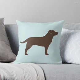 Yastık Çikolata Labrador Retriever Silhouette (ler) Çocuklar için Lüks Kapak