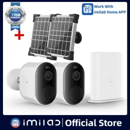 System IMilab EC4 Zestaw nadzoru wideo Outdoor Outdoor Kit 4MP IP bezprzewodowe Wi -Fi ochrona zabezpieczenia zabezpieczenia gwiazd światło Kolor CCTV CAM