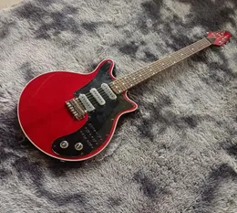 Burns Brian May Signature Guitar Special Antique Cherry Red Electric Guitarra Korean Burns Pickups and Black Switch BM016744170