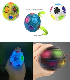 Fidget Toys Duyusal Aydınlık Yaratıcı Sihirli Gökkuşağı Top Küp Anti Stres Çocuklar Eğitimsel Öğrenme Komik Hediyeler ve Yetişkinler Decompr2316981