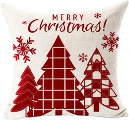 Capa de travesseiro de Natal corporado vermelho corpor