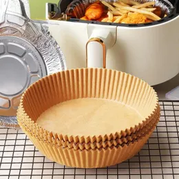 Backwerkzeuge Einwegluft Frittichpapier Liner ölfestes wasserdichtes Nicht-Stick-Rundschale Grillplatte Food Ofen Küchenmatte