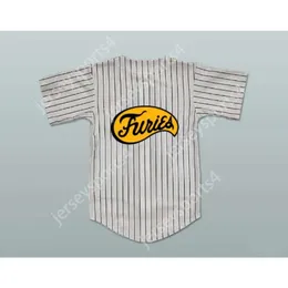 Gdsir the Furies Pinstriped Grey Baseball Jersey ed