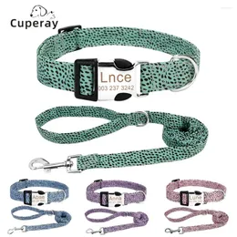 Dog Collars Collar And Leash Set Combo Safety For Daily Outdoor Walking Running Training Small Medium Large Custom Nameplate ID