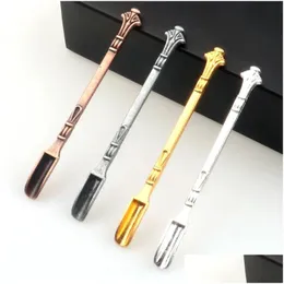 Acessórios Mini Shovel Shovel Spoon Easy Carry Carry Power Tobacco Scoop Tea Smoking Pipe Snuff Mtiple Usa Au04 Drop Delivery Home Garden Dhjlq