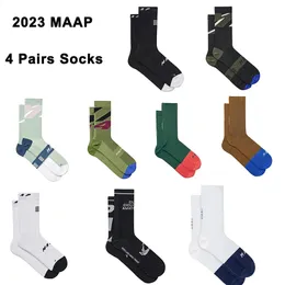 4Pairs Cycling Socks for Men Women 37-46 Size Sport Socks Breathable Cotton Outdoor Running Biking Hiking Racing Socks 240322