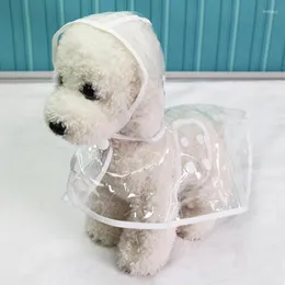 Hundekleidung Mackintosh Teddy kleiner Haustierpudel Welpe transparentes Wäsches wasserdicht