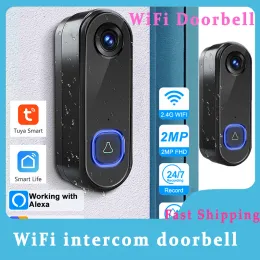 Türklingel Türklingel WiFi Smart Home visuelle Türklingel Sprache Gegensprechanlage Zwei -Wege drahtlosen T207 WiFi Smart Doorbell Intercom Wireless Türklingel Wif