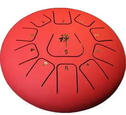 12 Inch 11 Notes Percussion Drums Steel Tongue Drum Hand Pan Drum with Drum Mallets Carry BagsNote Sticks for Children Instrument8977573