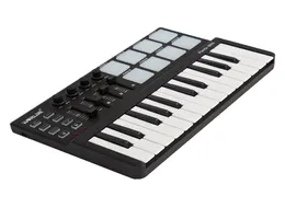 Mini Portable Mini 25Key USB Keyboard Controller och Drum Pad MIDI Controller5213320