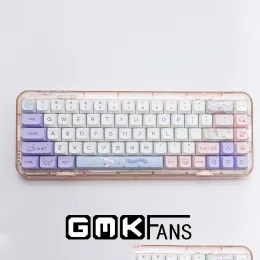 Drucker GFANS 140 Tastenkappen PBT XDA -Profil niedliche Hundetastatur für mechanische Tastaturen Gaming MX Switches Dyesub DIY benutzerdefinierte Keycap