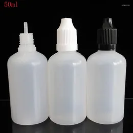 Lagringsflaskor marknadsföring !! lim droppflaska pe 50 ml mjuk pressa tom pigment burk diy målning olja påfyllningsbara 5 st