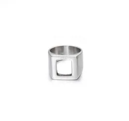 2021 Minimalist Inss Square Hollow Ring Men039s Personalidade de Hip Hop Cold Acessórios de aço de titânio de dedo retro de dedo 5132932