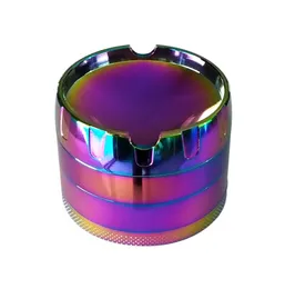 smoking 63mm 4 layers grinders Newest design Iceblue tobacco herb grinder concave rainbow for9460030