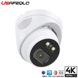 Câmera de câmeras de 8mp 4k Poe H.265 ONF NETIP METAL INTERIOR/EXTERIAL DOME Pequeno CCTV Câmera de segurança à prova d'água de 5mp/4mp/3mp