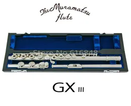 Muramatsu GXIII High Quality C Tune 16 Keys Holes Open Flute Silver Plated New Musical Instrument E Key Flute with Case 2414848