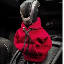 Innenzubehör 1PC Hoodie Car Getriebeschaltabdeckung Mode Gearshift Knopf Handbuch Griff Sweatshirt Wechsel