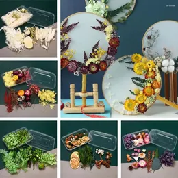 Dekorativa blommor DIY -ljus som gör hemförsörjning Bukett Garland Epoxy Harts Handgjorda hantverk Torkade