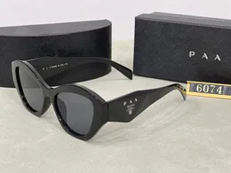 PR 07ys 53 Gradiente cinza óculos de sol preto de luxo feminino Óculos de luxo feminino Óculos de sol masculinos de alta qualidade com caixa