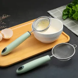 Portable Stainless Steel Screen Mesh Tea Leaf Strainer Flour Mesh Sieve Colander Juice Hot Pot Spoon Kitchen Filtering Food Tool