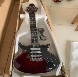 Custom Made Arrival Guild BM01 Brian May Red Guitar Black Pickguard 3 pickups Tremolo Bridge 22 Frets China Guitars 8725704