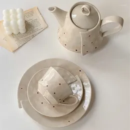Filiżanki spodki Vintage Flower Flower Ceramic Tea Cup