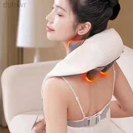 Full Body Massager FODRK Electric Neck And Back Massager Wireless Neck And Shoulder Back Massage Shawl Kneading Massage Pillow Trapezius Neck 240407