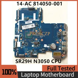 Moderkort 814050001 Gratis frakt för 14 4AC 14AC159NR SKITTL106050A2730201MBA01 LAPTOP MOTHORBORARD SR29H N3050 CPU 2GB 100% Testad