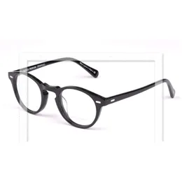 Wholesale- Brand Oliver People Round Clear Glasses Frame Women OV 5186 Eyes Gafas with Original Case OV5186 986