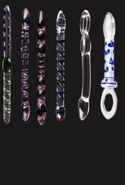 13PCS Sex toys Perfect Set Crystal Glass Dildo Anal Butt Plug Pyrex Crystal Penis Adult Female Sex Products With a Sexy Dice4294087