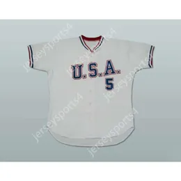 Gdsir Matt LaPorta 5 USA Team Baseball Jersey Nuovo di qualsiasi dimensione o giocatore ED