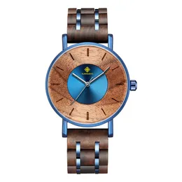 Kunhuang New Alloy Wood Men's Fashion Curved Personalized Waterproof Quartz Watch Watches