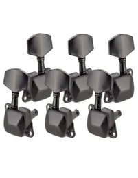 Tunners de ajuste de guitarra semiclosados de 3L3r preto para ajustes de chaves para guitarra elétrica acústica Parts1178619