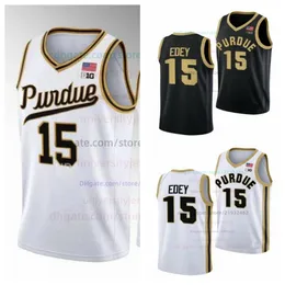 15 Zach Edey Purdue Boilermakers Basketball Jerseys white black mens all stitched jerseys