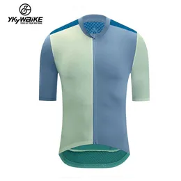 Men's T-Shirts YKYW Mens Cycling Jersey Summer Short sleeved T-shirt Professional Team Road Cycling Jersey Mountain Cycling MTB Clothing Quick Dry Email J240402